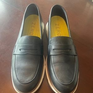 Black loafers